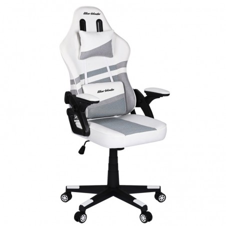 Silla Gaming Ergonómica Profesional con Tela Transpirable y Antimanchas - Sillón Gamer con Reposabrazos Abatibles y Cojines