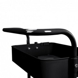 Carro De Cocina Metalico con Ruedas. Carrito Auxiliar Multiuso.3 Cajones de Almacenamiento. 85x43x37cm. Salón, oficina.