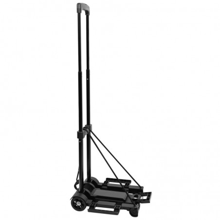 Carretilla de Mano Portátil Plegable - Carro Ligero para Equipaje, Oficina y Hogar con Cuerda Elástica y Gancho