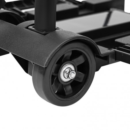 Carretilla de Mano Portátil Plegable - Carro Ligero para Equipaje, Oficina y Hogar con Cuerda Elástica y Gancho