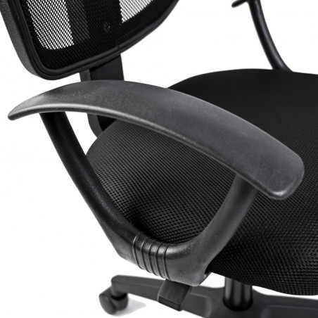 Silla de Oficina Ergonómica con Respaldo de Malla Transpirable y Reposabrazos - Giratoria Juvenil para Escritorio