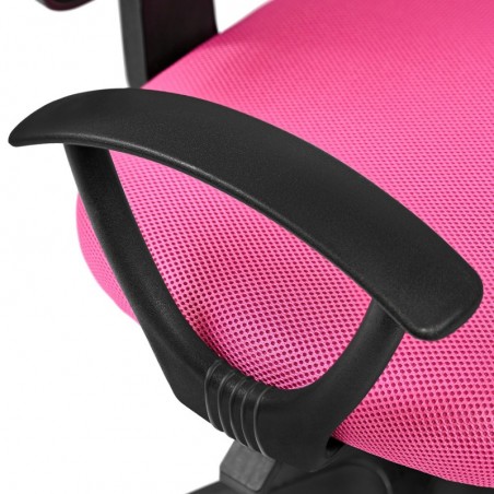 Silla de Oficina Ergonómica con Respaldo de Malla Transpirable y Reposabrazos - Giratoria Juvenil para Escritorio