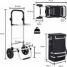 Carro Compra Plegable Ruedas Grandes Aluminio Ligero Bolso Térmico Aislamiento Reflectante Bolsa Extraíble Compacto