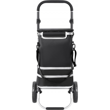 Carro Compra Plegable Ruedas Grandes Aluminio Ligero Bolso Térmico Aislamiento Reflectante Bolsa Extraíble Compacto
