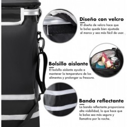 Carro Compra Plegable Ruedas Grandes Aluminio Ligero Bolso Térmico Aislamiento Reflectante Bolsa Extraíble Compacto