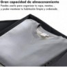 Caja de Almacenamiento Plegable, Cesta con 2 Asas, Cajón con Tapa y Cremallera para Mantas Ropa Colcha Cofre de Tela 40L