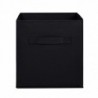 Set de TRES Cajas de Almacenamiento Plegable, 3X Cesta con 2 Asas, Cajón para Mantas Ropa, Cubo de Tela, Organizador