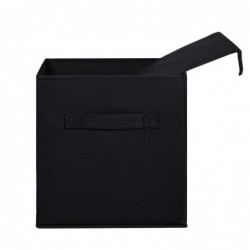 Set de TRES Cajas de Almacenamiento Plegable, 3X Cesta con 2 Asas, Cajón para Mantas Ropa, Cubo de Tela, Organizador