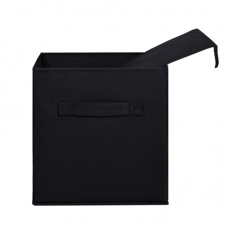 Set de TRES Cajas de Almacenamiento Plegable, 3X Cesta con 2 Asas, Cajón para Mantas Ropa, Cubo de Tela, Organizador