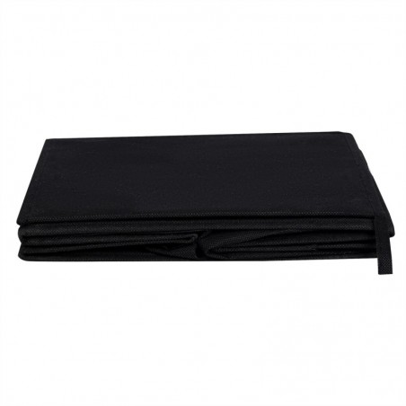 Set de TRES Cajas de Almacenamiento Plegable, 3X Cesta con 2 Asas, Cajón para Mantas Ropa, Cubo de Tela, Organizador