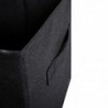 Set de TRES Cajas de Almacenamiento Plegable, 3X Cesta con 2 Asas, Cajón para Mantas Ropa, Cubo de Tela, Organizador