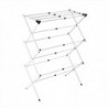 Tendedero Plegable Vertical y Extensible de 43 a 75 cm. 6 Niveles 11 Barras, Ligero, Robusto y Estable, metálico. Ropa