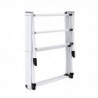 Tendedero Plegable Vertical y Extensible de 43 a 75 cm. 6 Niveles 11 Barras, Ligero, Robusto y Estable, metálico. Ropa