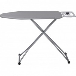 Tabla de Planchar Plegable con Soporte de Plancha Antideslizante | Estructura metálica Ajustable en Altura | Ligera