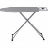 Tabla de Planchar Plegable con Soporte de Plancha Antideslizante | Estructura metálica Ajustable en Altura | Ligera