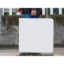 Mesa plegable camping portátil, jardín, catering Auxiliar y Rectangular 122x61cm Hasta 120kg de carga. Interior exterior