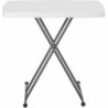 Mesa Auxiliar Plegable y Elevable 77x50 cm | Altura Ajustable 49-74 cm Portátil y Ligera | Estructura Metálica Reforzada