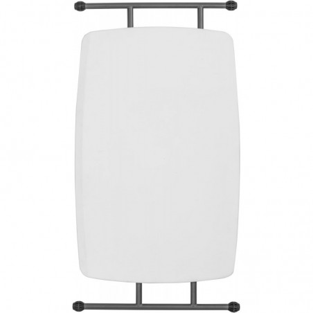 Mesa Auxiliar Plegable y Elevable 77x50 cm | Altura Ajustable 49-74 cm Portátil y Ligera | Estructura Metálica Reforzada