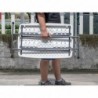 Mesa Auxiliar Plegable y Elevable 77x50 cm | Altura Ajustable 49-74 cm Portátil y Ligera | Estructura Metálica Reforzada