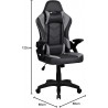 SILLA GAMING 5925 - GREY - WHITE