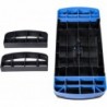 Plataforma Step aeróbic fitness en casa regulable en 2 alturas de 68 x 28 x 10/15 cm, base antideslizante, ideal piernas