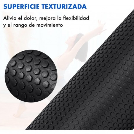 Rodillo de Espuma de Alta Densidad para Masaje Muscular y Liberación Miofascial - Foam para Yoga, Pilates y Rehabilitación