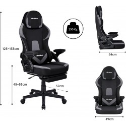 SILLA GAMING 5982 BLACK-GREY