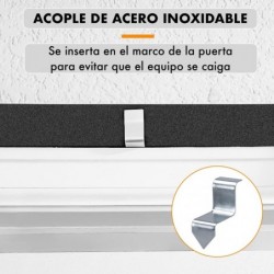 Barra de Dominadas para Puerta sin Tornillos | Multifunción para Pull-Ups, Abdominales y Flexiones | Estructura de Acero