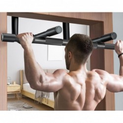 Barra de Dominadas para Puerta sin Tornillos | Multifunción para Pull-Ups, Abdominales y Flexiones | Estructura de Acero