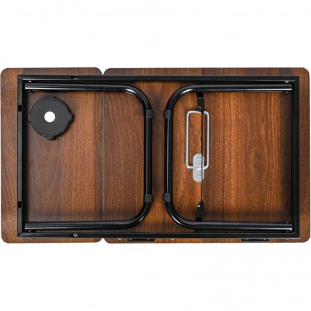 Mesa Reclinable para Cama y Sofá con 5 Niveles y Portavasos - Bandeja Plegable para Ordenador