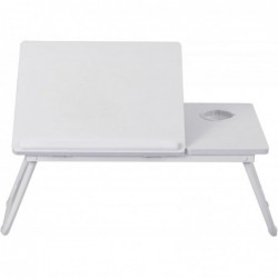 Mesa Reclinable para Cama y Sofá con 5 Niveles y Portavasos - Bandeja Plegable para Ordenador