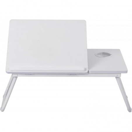 Mesa Reclinable para Cama y Sofá con 5 Niveles y Portavasos - Bandeja Plegable para Ordenador