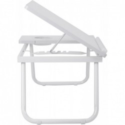 Mesa Reclinable para Cama y Sofá con 5 Niveles y Portavasos - Bandeja Plegable para Ordenador