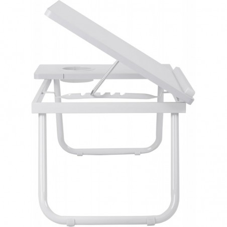 Mesa Reclinable para Cama y Sofá con 5 Niveles y Portavasos - Bandeja Plegable para Ordenador
