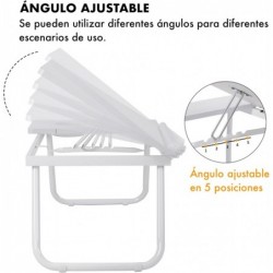 Mesa Reclinable para Cama y Sofá con 5 Niveles y Portavasos - Bandeja Plegable para Ordenador