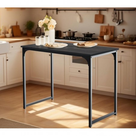 Mesa Escritorio 80x40 cm Estructura Metálica Reforzada - Escritorio Moderno Minimalista para Ordenador y Oficina en Casa