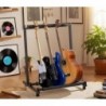 Soporte Guitarra de suelo para 3 instrumentos | Rack plegable universal para guitarra eléctrica, acústica o bajo