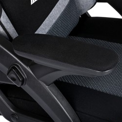 Silla Gamer Gaming Profesional, Ergonómica, de Tela Transpirable y Antimanchas, Reposabrazos Abatibles. para Adultos.