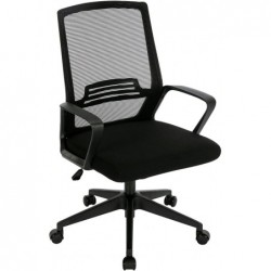 Silla de Oficina o Escritorio ergonómica con Ruedas giratorias y Soporte Lumbar. Respaldo de Malla Transpirable Max 150k