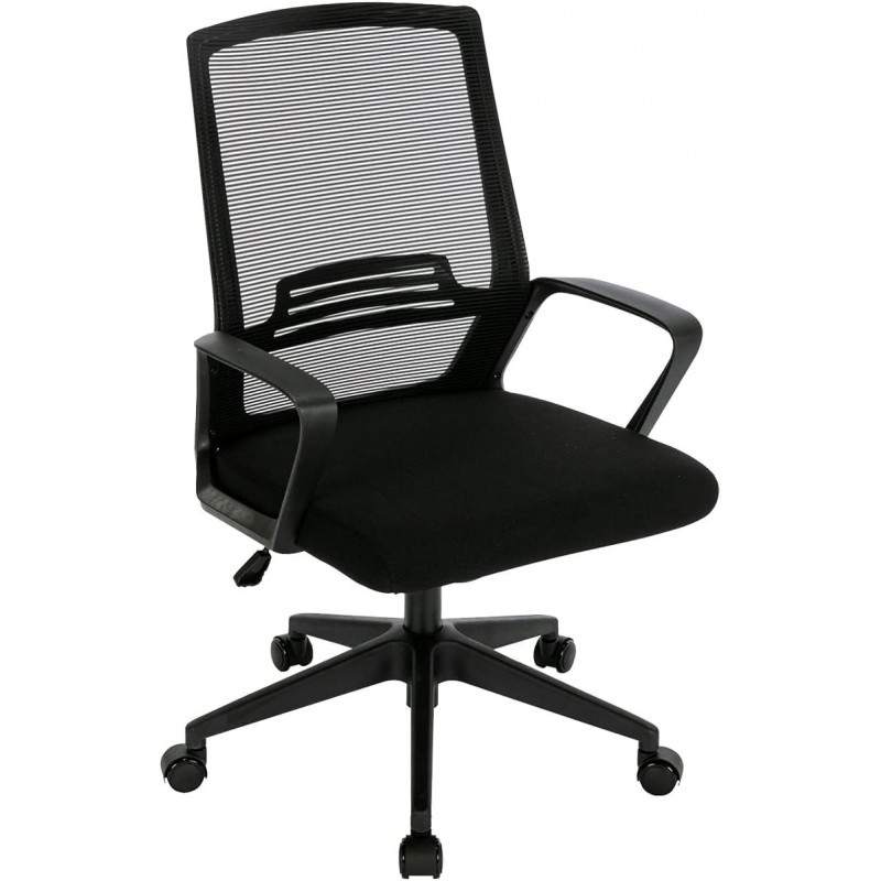 Silla de Oficina o Escritorio ergonómica con Ruedas giratorias y Soporte Lumbar. Respaldo de Malla Transpirable Max 150k