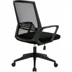Silla de Oficina o Escritorio ergonómica con Ruedas giratorias y Soporte Lumbar. Respaldo de Malla Transpirable Max 150k