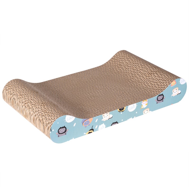 Rascador para Gatos. Tabla cartón para rascar. Tipo Alfombra. Sirve como Cama. Evita Que rasguen Muebles y sofás. Diseño