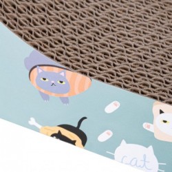 Rascador para Gatos. Tabla cartón para rascar. Tipo Alfombra. Sirve como Cama. Evita Que rasguen Muebles y sofás. Diseño