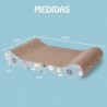 Rascador para Gatos. Tabla cartón para rascar. Tipo Alfombra. Sirve como Cama. Evita Que rasguen Muebles y sofás. Diseño