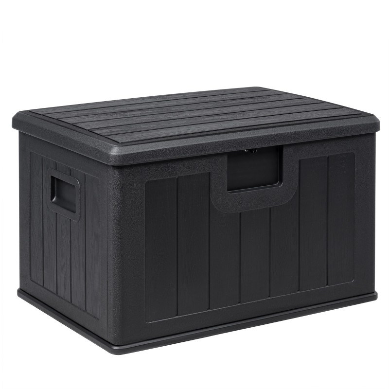 Baúl exterior almacenaje de resina impermeable multiusos | Arcón de jardín resistente a la intemperie | Almacenamiento