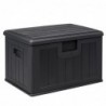 Baúl exterior almacenaje de resina impermeable multiusos | Arcón de jardín resistente a la intemperie | Almacenamiento