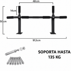 Barra de Dominadas para Pared Calistenia Entrenamiento de Fuerza en Casa Pull Up Bar Agarre Suave