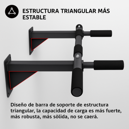 Barra de Dominadas para Pared Calistenia Entrenamiento de Fuerza en Casa Pull Up Bar Agarre Suave