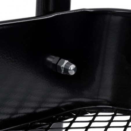 Carro de Cocina Metálico con Ruedas. Carrito Auxiliar Multiuso. 3 Cajones de Almacenamiento. Cocina, Salón, Oficina
