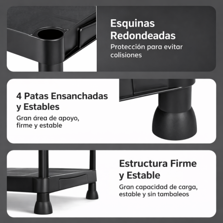 ESTANTERIAS PLASTICO AM-PSR04-Black